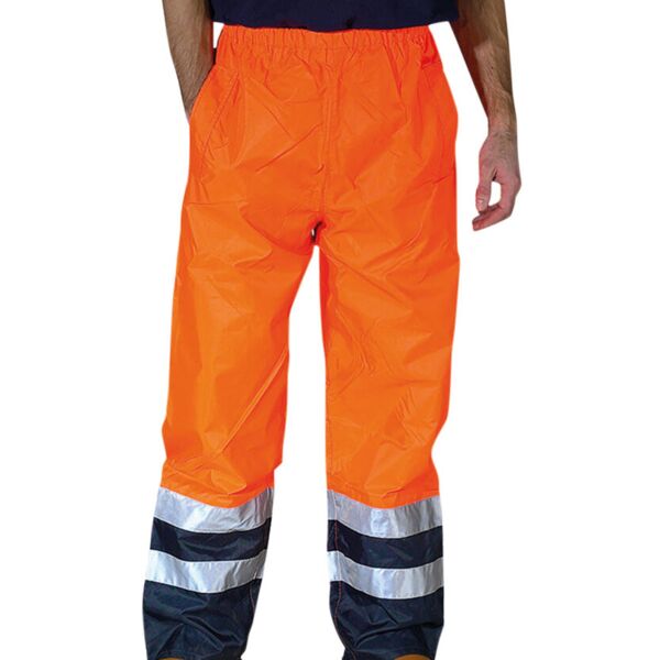 Hi-vis waterproof overtrousers (HVS463) Thumbnail